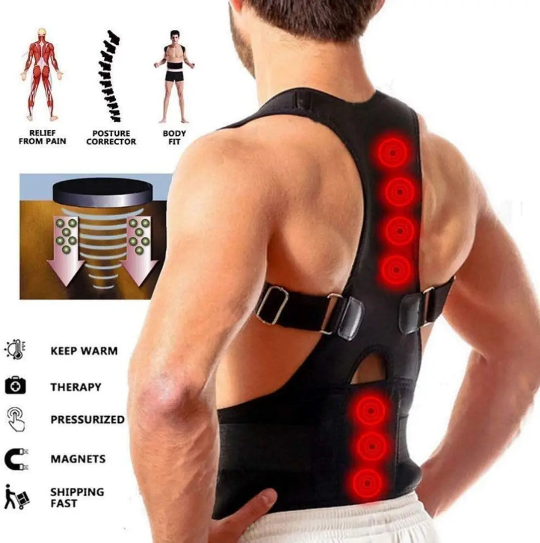 ANTC Posture Corrector Shoulder Back Support Belt Posture Corrector Therapy Shoulder Belt for Lower and Upper Back Pain Relief for Men and Women