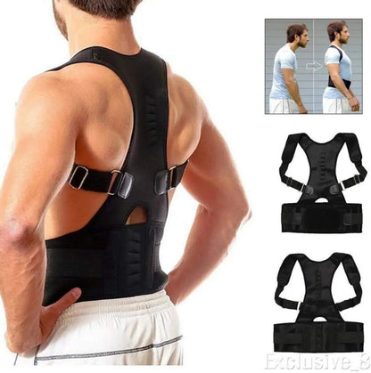 ANTC#174; Posture Corrector, Shoulder Back Support Belt for Men and Women (Black)HEAVY QUALITY