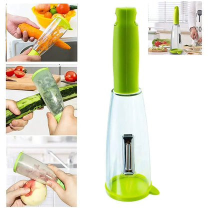 Smart Peeler for Vegetables, Plastic Fruit Peeler with Blade(Smart Peeler)