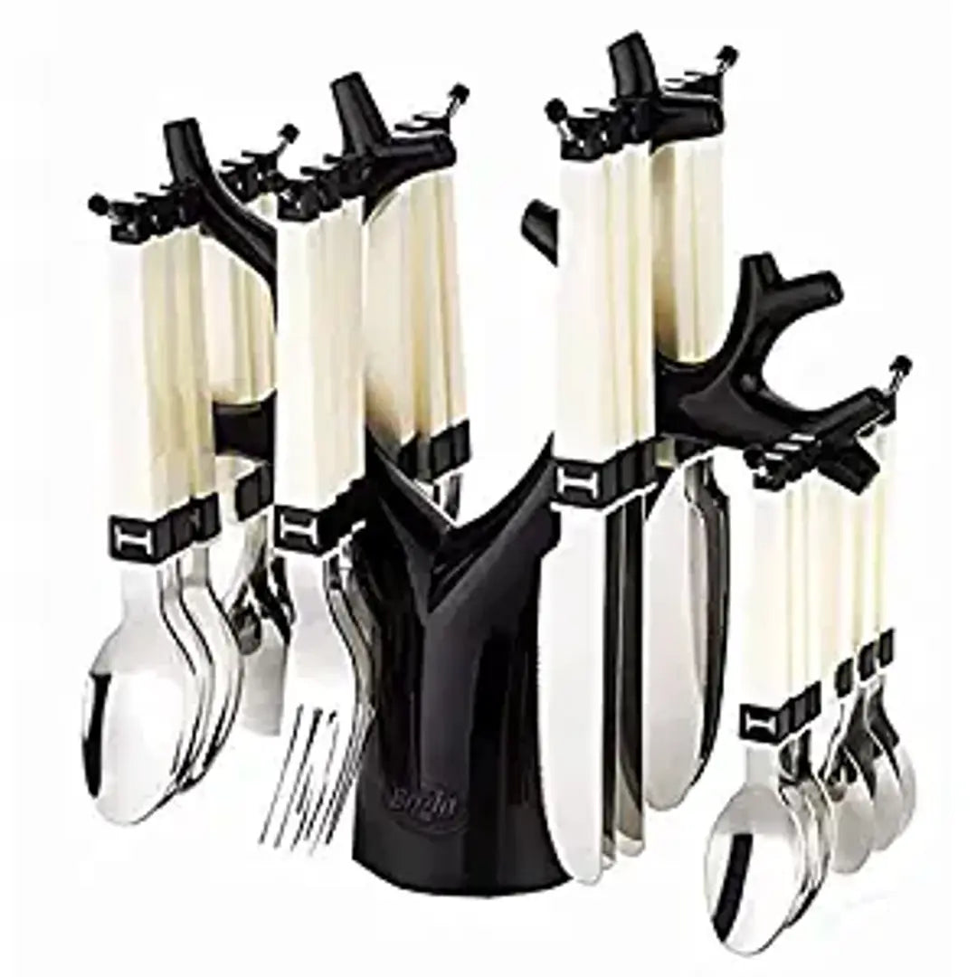 24 Pcs. Tree Shape Cutlery Set with Stand for Kitchen and Dinning Table