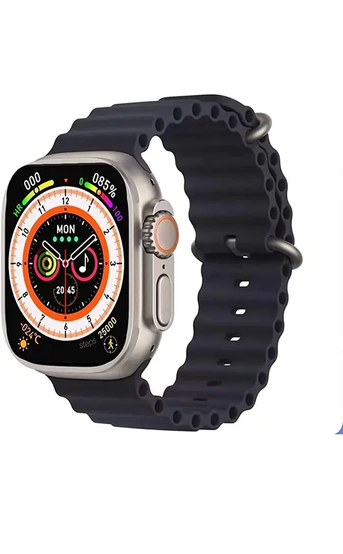 T500 Ultra Smartwatch with Custom watch face (Black, Orange)